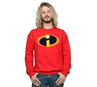 Disney Men's The Incredibles Costume Logo Sweatshirt Red Large