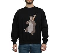 Disney Men's The Jungle Book Classic Mowgli And Baloo Sweatshirt Large Black