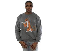 Disney Men's The Jungle Book Classic Shere Khan Sweatshirt Medium Charcoal