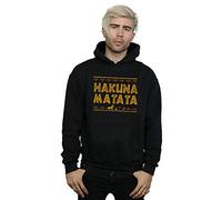 Disney Men's The Lion King Hakuna Matata Hoodie Black XX-Large