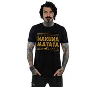 Disney Men's The Lion King Hakuna Matata T-Shirt Black X-Large