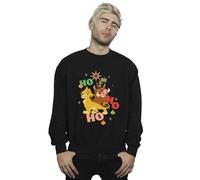 Disney Men's The Lion King Ho Ho Ho Sweatshirt Black XXXXX-Large