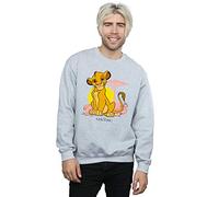 Disney Men's The Lion King Simba Pastel Sweatshirt Sport Grey XXXXX-Large