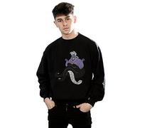 Disney Men's The Little Mermaid Classic Ursula Sweatshirt X-Large Black