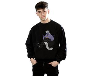 Disney Men's The Little Mermaid Classic Ursula Sweatshirt X-Large Black