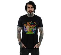 (L, Black) Disney Mens The Muppets Group Circle T-Shirt