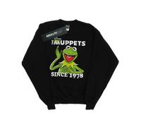 Disney Mens The Muppets Kermit Since 1978 Sweatshirt - Black - Black - M