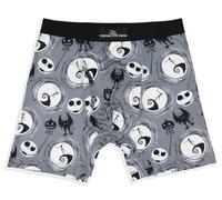 Disney Men's The Nightmare Before Christmas Jack Skellington Boxers Underwear Boxer Briefs, Grey, S