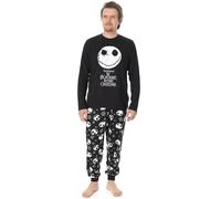Disney The Nightmare Before Christmas Mens Pyjamas | Jack Skellington Sally Halloween Festive Long Sleeve Long Leg PJs Set | Matching Family Pajama Nightwear for Adults