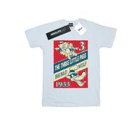 (S, White) Disney Mens Three Little Pigs And The Big Bad Wolf T-Shirt