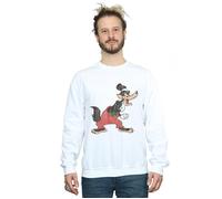 Disney Men's Three Little Pigs Big Bad Wolf Sweatshirt in White | Size: Medium Disney White M