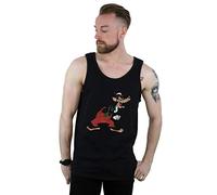 Disney Men's Three Little Pigs Big Bad Wolf Vest Black Large