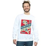 Disney Men's Three Little Pigs & The Big Bad Wolf Sweatshirt in White | Size: Large Disney White L