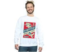 Disney Men's Three Little Pigs & The Big Bad Wolf Sweatshirt in White | Size: Small Disney White S