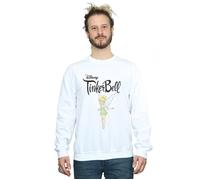 Disney Men's Tinker Bell Flying Tink Sweatshirt in White | Size: 2XL Disney White 2XL