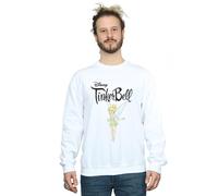 Disney Men's Tinker Bell Flying Tink Sweatshirt in White | Size: 3XL Disney White 3XL