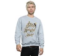 Disney Men's Tinkerbell Stars Sweatshirt Medium Sport Grey