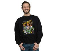 Disney Men's Toy Story 4 Buzz To Infinity Sweatshirt Black XX-Large