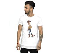 Disney Men's Toy Story 4 Sherrif Woody T-Shirt White XXXXX-Large