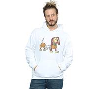 Disney Men's Toy Story 4 Slinky Pose Hoodie White XXXX-Large