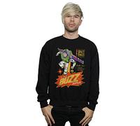 Disney Men's Toy Story 4 The Original Buzz Lightyear Sweatshirt Black XX-Large