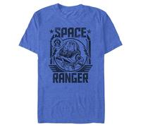 Disney Men's Ranger Crest T-Shirt, Royal Heather, S