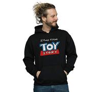 Disney Men's Toy Story Cartoon Logo Hoodie Black Medium
