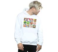 (4XL, White) Disney Mens Toy Story Character Squares Hoodie