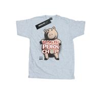 (M, Heather Grey) Disney Mens Toy Story Kung Fu Pork Chop T-Shirt