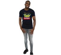 Disney Men's Toy Story Logo T-Shirt in Mid Navy | Size: XL Disney Mid Navy XL