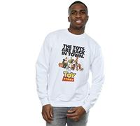 Disney Men's Toy Story Movie Poster Sweatshirt White Large