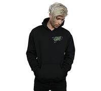 (3XL, Black) Disney Mens Toy Story Neon Pizza Planet Breast Print Hoodie