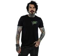 Disney Mens Toy Story Neon Pizza Planet Breast Print T-Shirt - Black - Black - 3XL