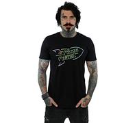 Disney Mens Toy Story Neon Pizza Planet T-Shirt - Black - Black - M