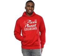 Disney Men's Toy Story Pizza Planet Logo Hoodie XX-Large Red