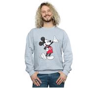 Disney Men's Traditional Wave Mickey Mouse Sweatshirt in Grey | Size: XL Disney Grey XL