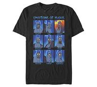 Disney Men's Villains Hades Emotions T-Shirt, Black, XL