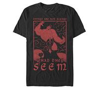 Disney Men's Villains Jafar Evil Genie T-Shirt, Black, S