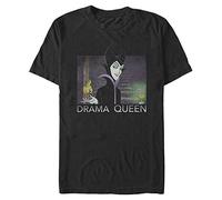 Disney Men's Villains Maleficent Drama Queen T-Shirt, Black, M