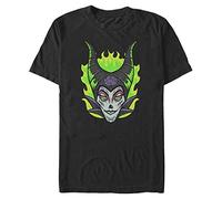 Disney Men's Villains Maleficent Sugar Skull T-Shirt, Black, S