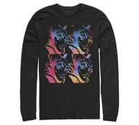 Disney Men's Villains Pop Maleficent T-Shirt, Black, M