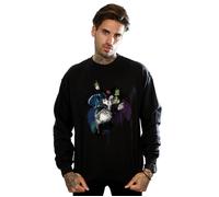 Disney Men's Villains Sketch Sweatshirt in Black | Size: Small Disney Black S