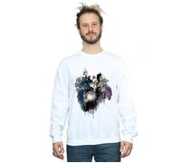 Disney Men's Villains Sketch Sweatshirt in White | Size: 3XL Disney White 3XL
