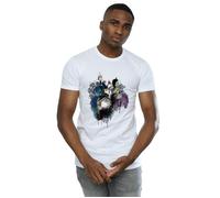 Disney Men's Villains Sketch T-Shirt in White | Size: Medium Disney White M