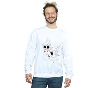 Disney Men's Villains Wicked Sweatshirt in White | Size: 2XL Disney White 2XL