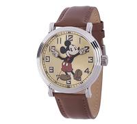Disney Men's W002419 Mickey Mouse Analog Display Analog Quartz Brown Watch
