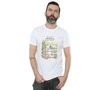 Disney Men's Winnie The Pooh Adventure T-Shirt White Large