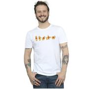 Disney Men's Winnie The Pooh Stretching T-Shirt in White | Size: Medium Disney White M