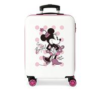 Disney Mickey All Smile Multicolor Cabin Suitcase 38x55x20 cm Rigid ABS Side Combination Lock 35L 2 kg 4 Double Wheels Hand Luggage