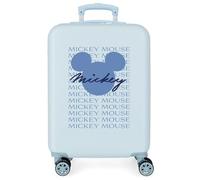 Disney Mickey All Smile Multicolor Cabin Suitcase 38x55x20 cm Rigid ABS Side Combination Lock 35L 2 kg 4 Double Wheels Hand Luggage